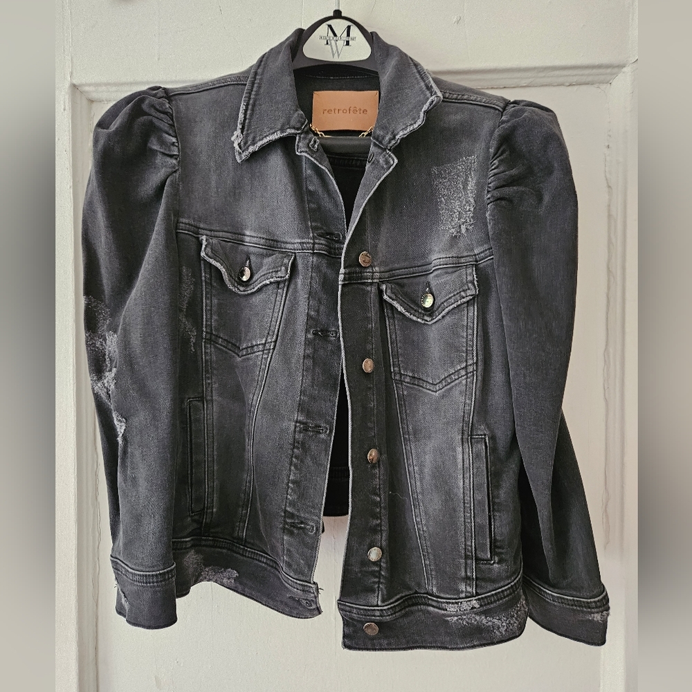 Retrofete Ada Jacket - Washed Black Denim